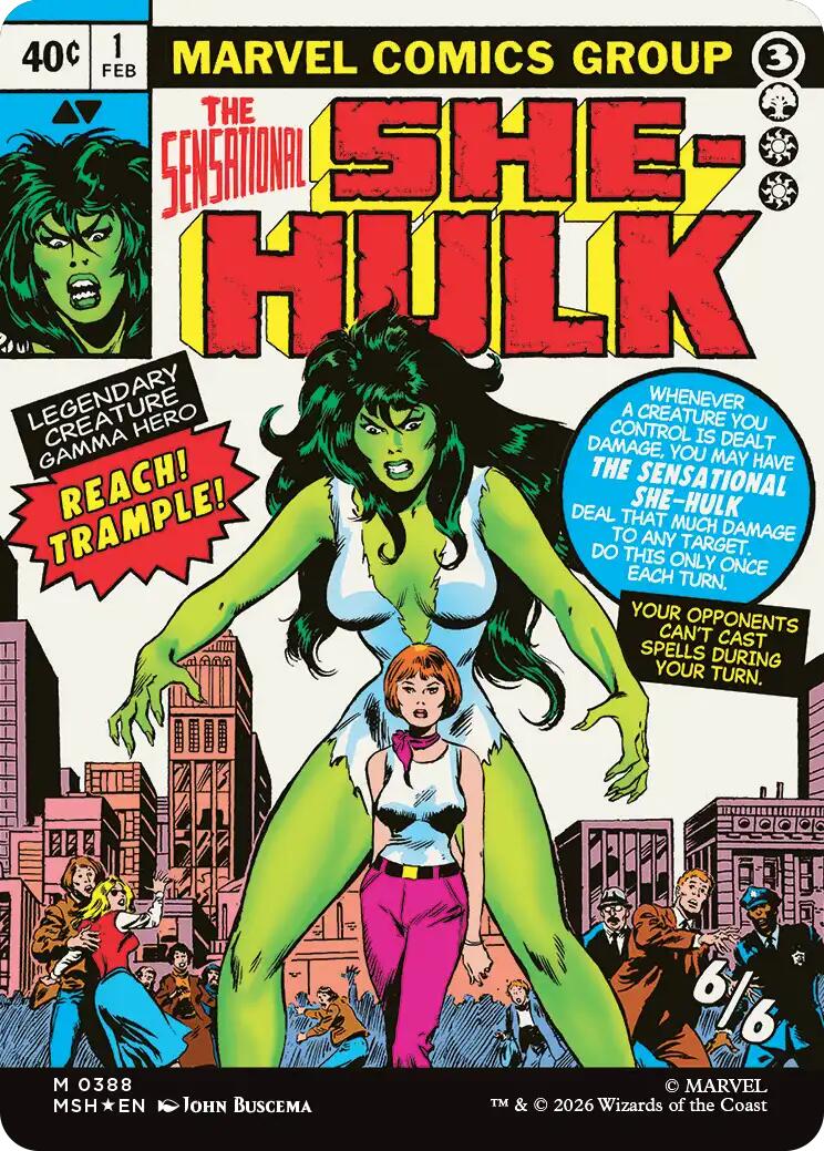 Jennifer Walters // The Sensational She-Hulk (Borderless) (0388) [Marvel Super Heroes] | Exor Games New Glasgow