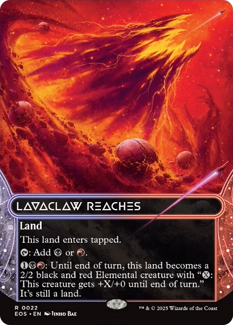 Lavaclaw Reaches (0022) (Borderless) [Edge of Eternities: Stellar Sights] | Exor Games New Glasgow