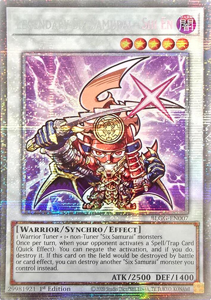 Legendary Six Samurai - Shi En (Starlight Rare) [BLGG-EN007] Starlight Rare | Exor Games New Glasgow