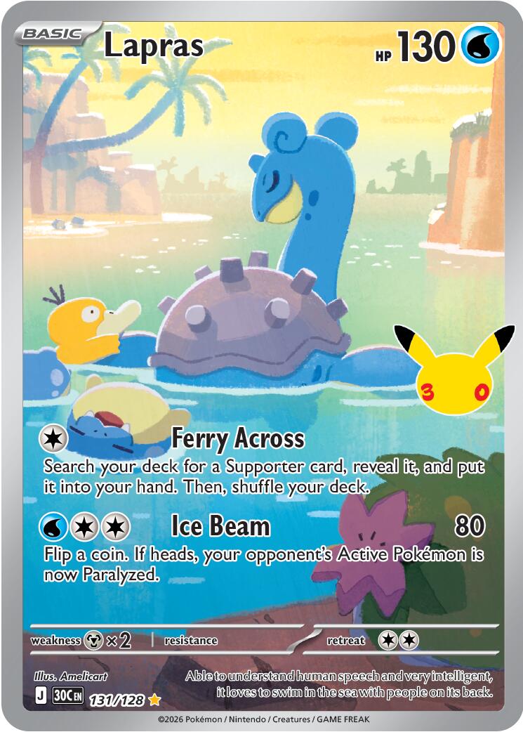 Lapras (131/128) [Mega Evolution: 30th Celebration] | Exor Games New Glasgow