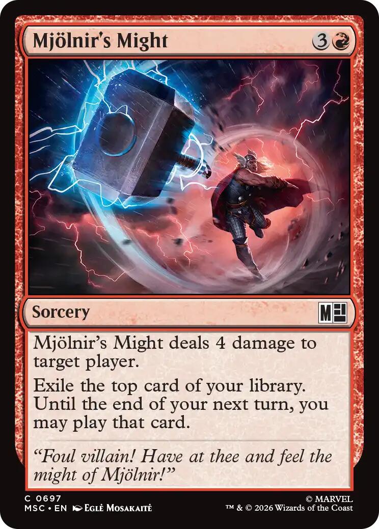 Mjollnir's Might [Marvel Super Heroes Commander] | Exor Games New Glasgow
