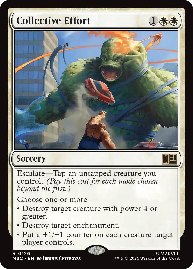 Collective Effort [Marvel Super Heroes Commander] | Exor Games New Glasgow