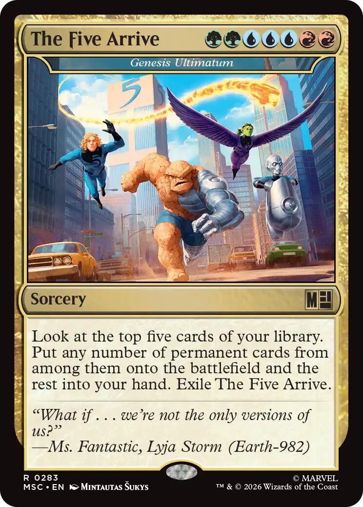 The Five Arrive - Genesis Ultimatum [Marvel Super Heroes Commander] | Exor Games New Glasgow