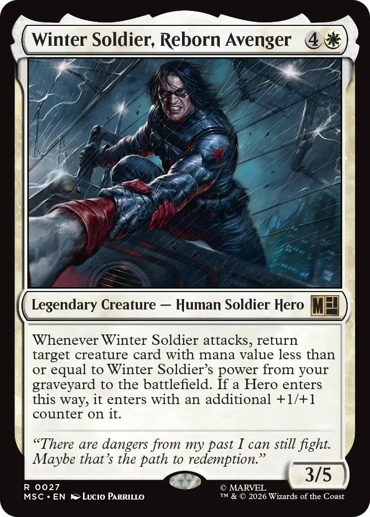 Winter Soldier, Reborn Avenger (Surge Foil) [Marvel Super Heroes Commander] | Exor Games New Glasgow