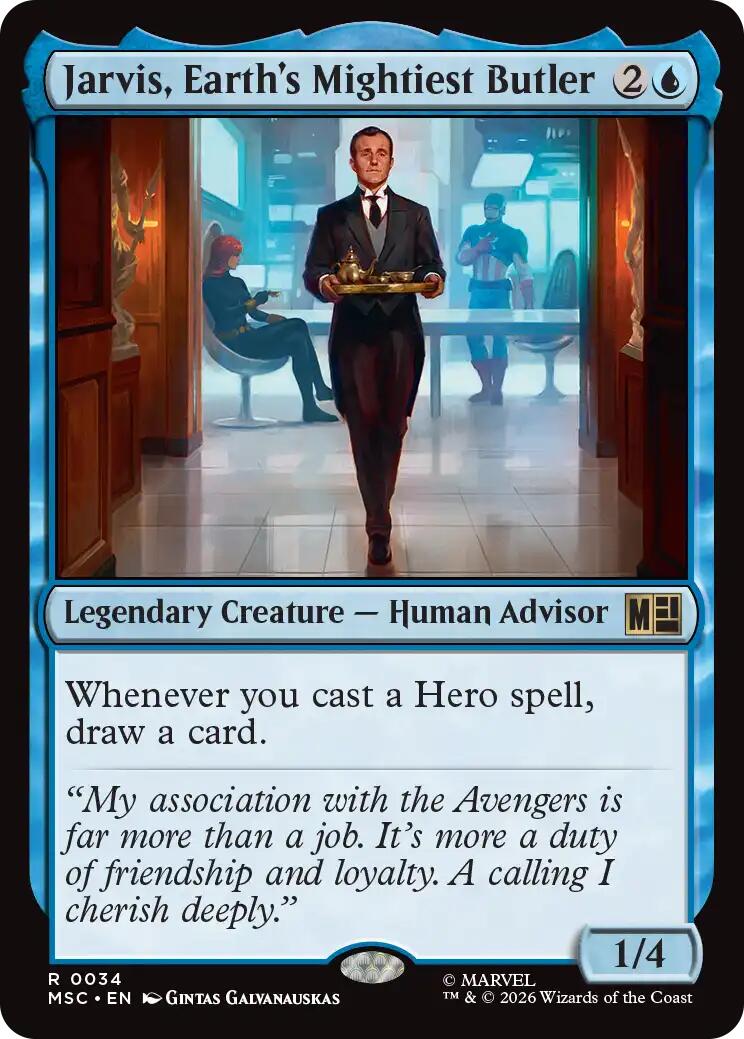 Jarvis, Earth's Mightiest Butler (Surge Foil) [Marvel Super Heroes Commander] | Exor Games New Glasgow
