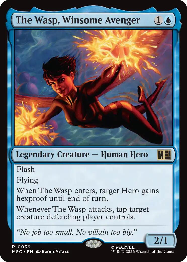 The Wasp, Winsome Avenger (Surge Foil) [Marvel Super Heroes Commander] | Exor Games New Glasgow