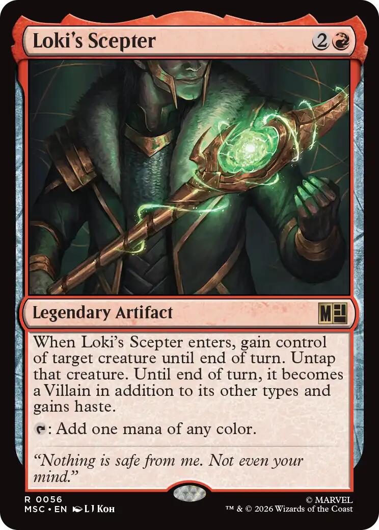 Loki's Scepter (Surge Foil) [Marvel Super Heroes Commander] | Exor Games New Glasgow