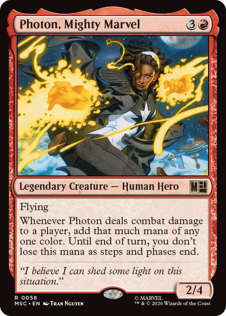 Photon, Mighty Marvel (Surge Foil) [Marvel Super Heroes Commander] | Exor Games New Glasgow