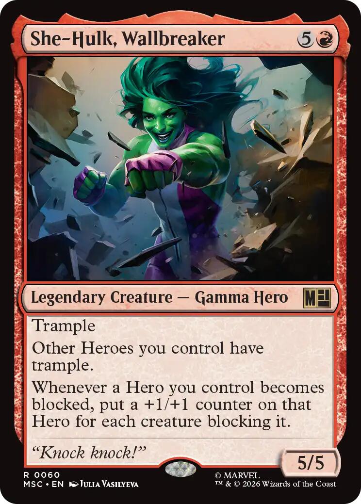 She-Hulk, Wallbreaker (Surge Foil) [Marvel Super Heroes Commander] | Exor Games New Glasgow