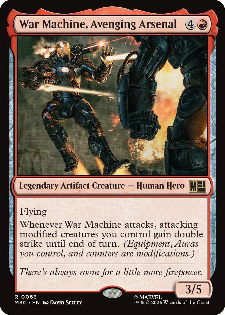 War Machine, Avenging Arsenal (Surge Foil) [Marvel Super Heroes Commander] | Exor Games New Glasgow