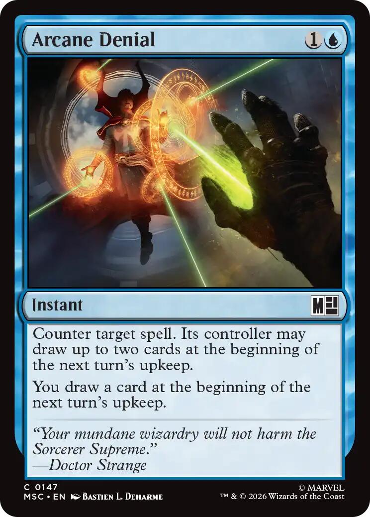 Arcane Denial (Surge Foil) [Marvel Super Heroes Commander] | Exor Games New Glasgow