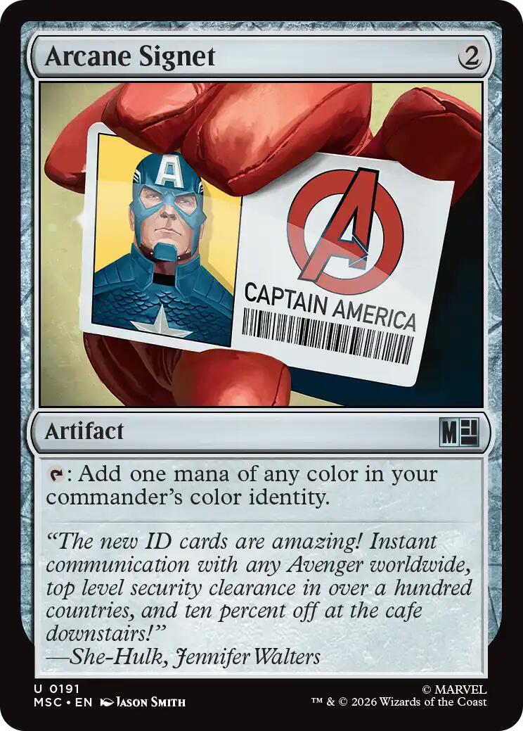 Arcane Signet (0191) (Surge Foil) [Marvel Super Heroes Commander] | Exor Games New Glasgow