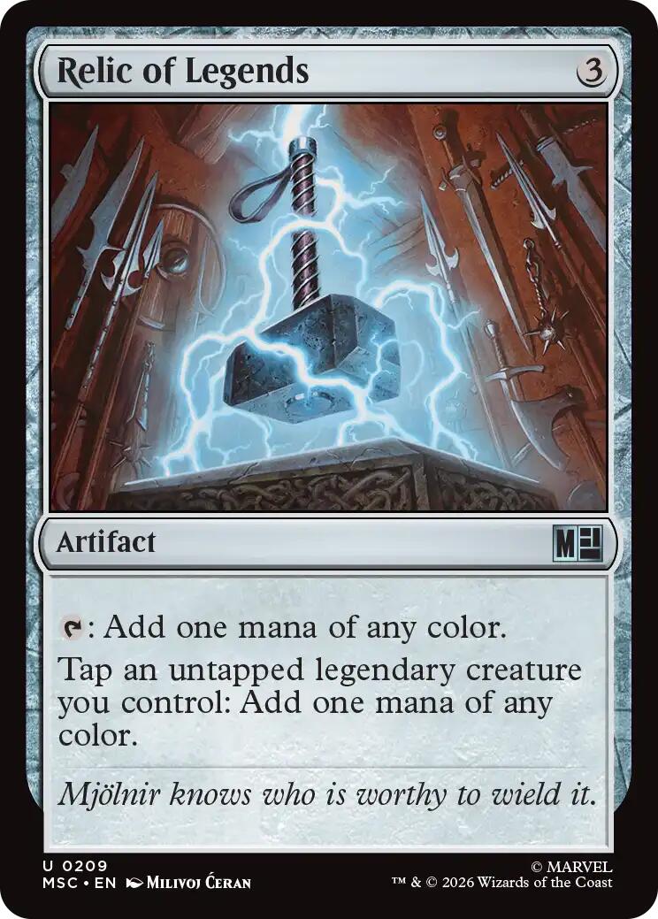 Relic of Legends (Surge Foil) [Marvel Super Heroes Commander] | Exor Games New Glasgow