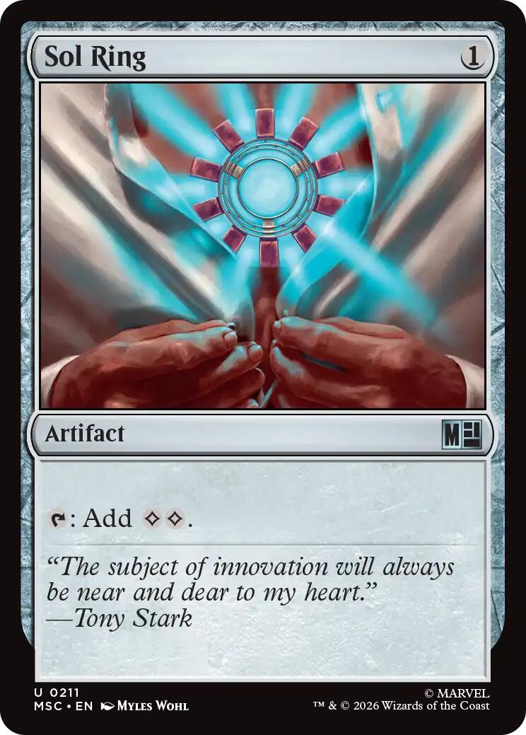 Sol Ring (0211) (Surge Foil) [Marvel Super Heroes Commander] | Exor Games New Glasgow