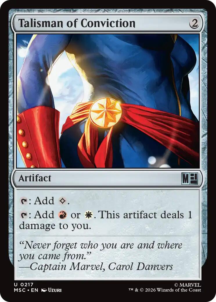 Talisman of Conviction (Surge Foil) [Marvel Super Heroes Commander] | Exor Games New Glasgow