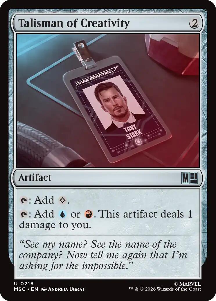 Talisman of Creativity (Surge Foil) [Marvel Super Heroes Commander] | Exor Games New Glasgow