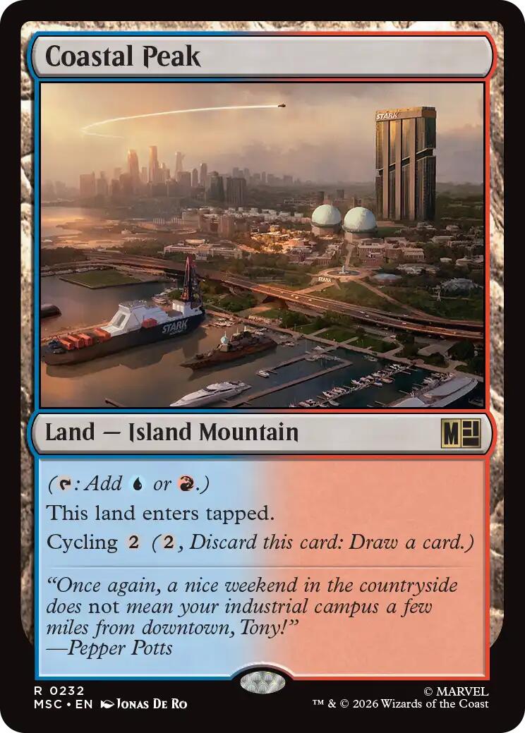 Coastal Peak (Surge Foil) [Marvel Super Heroes Commander] | Exor Games New Glasgow