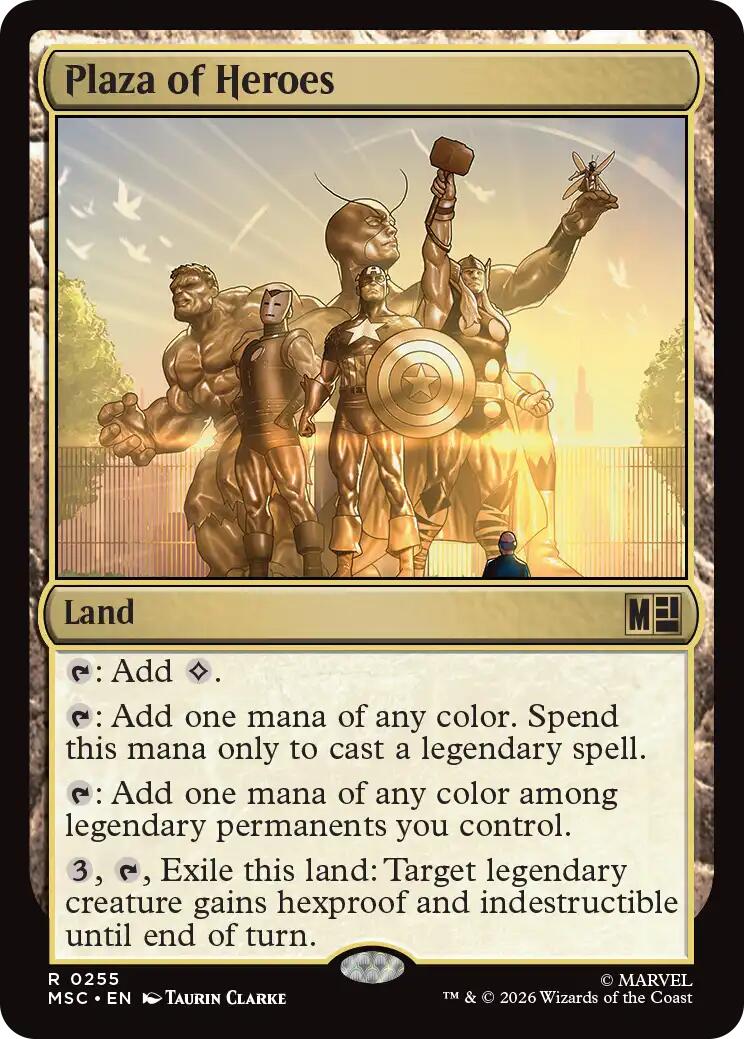 Plaza of Heroes (Surge Foil) [Marvel Super Heroes Commander] | Exor Games New Glasgow