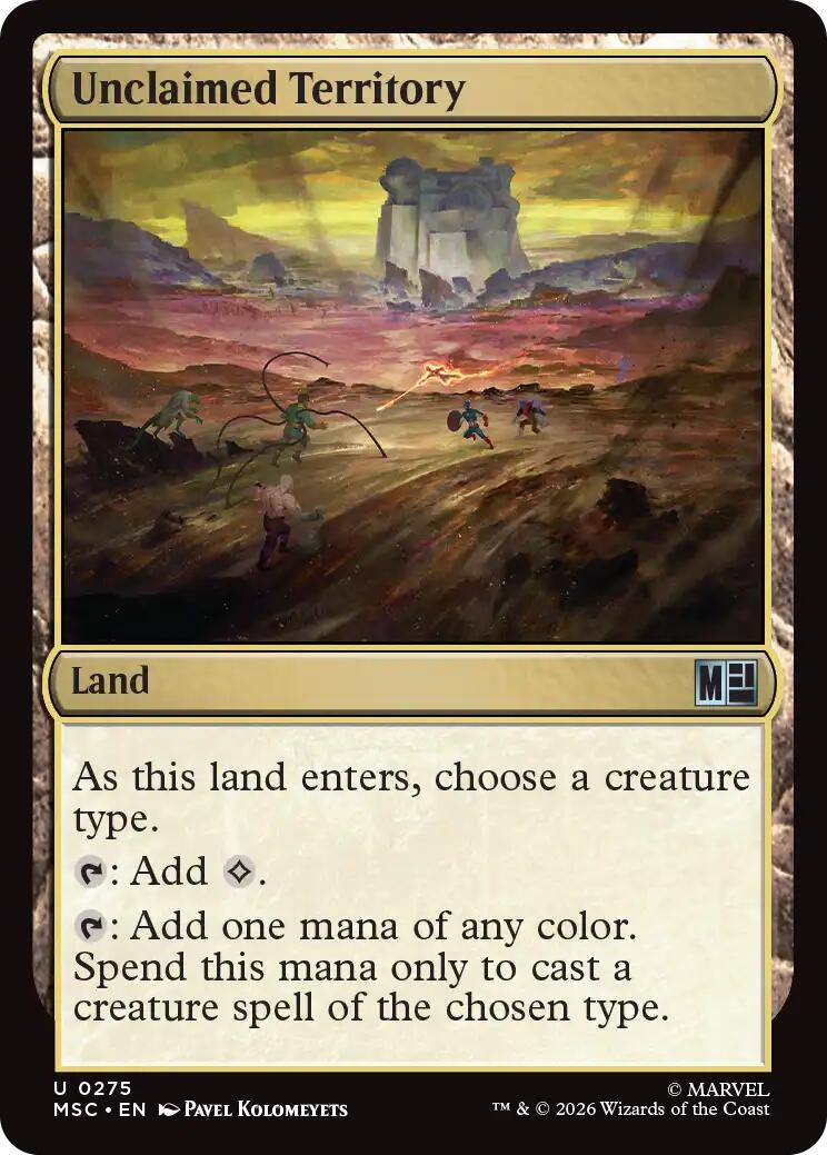 Unclaimed Territory (Surge Foil) [Marvel Super Heroes Commander] | Exor Games New Glasgow
