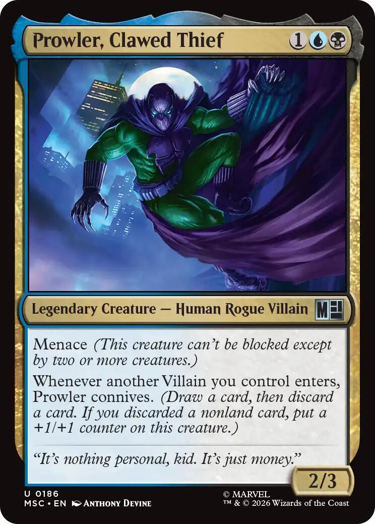 Prowler, Clawed Thief [Marvel Super Heroes Commander] | Exor Games New Glasgow