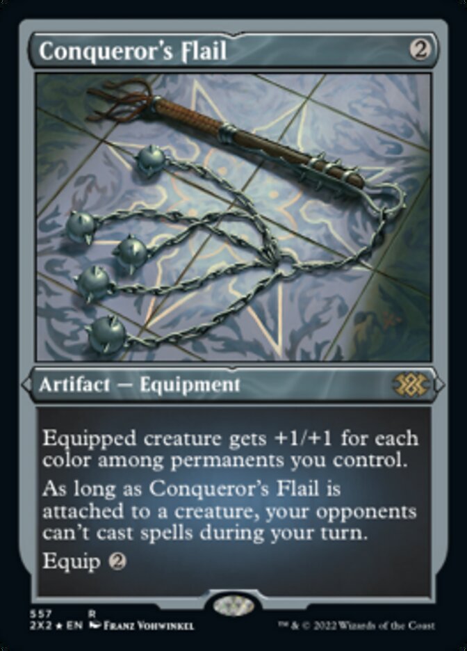 Conqueror's Flail (Foil Etched) [Double Masters 2022] | Exor Games New Glasgow