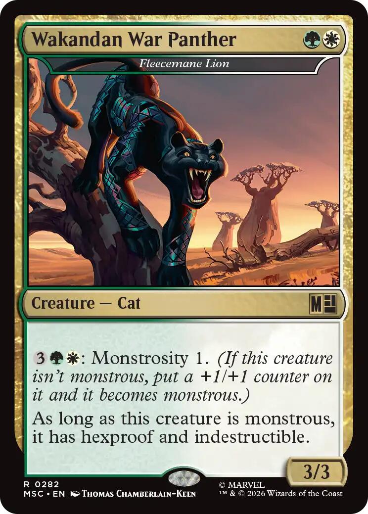 Wakandan War Panther - Fleecemane Lion (Surge Foil) [Marvel Super Heroes Commander] | Exor Games New Glasgow