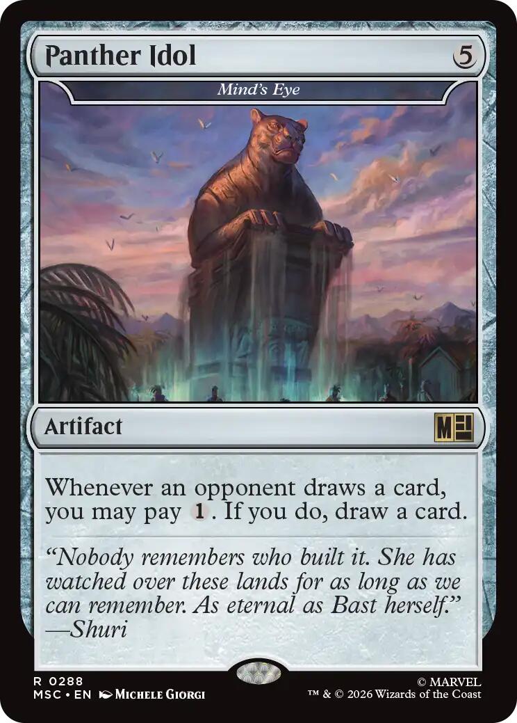Panther Idol - Mind's Eye (Surge Foil) [Marvel Super Heroes Commander] | Exor Games New Glasgow