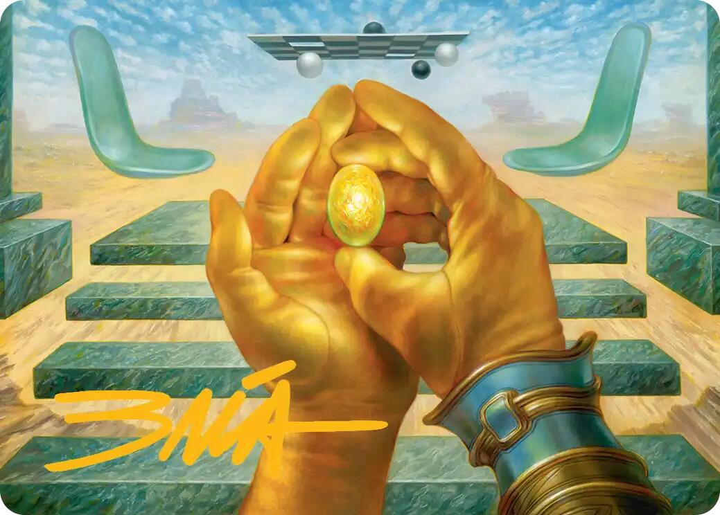 The Mind Stone Art Card (Gold-Stamped Signature) [Marvel Super Heroes Art Series] | Exor Games New Glasgow