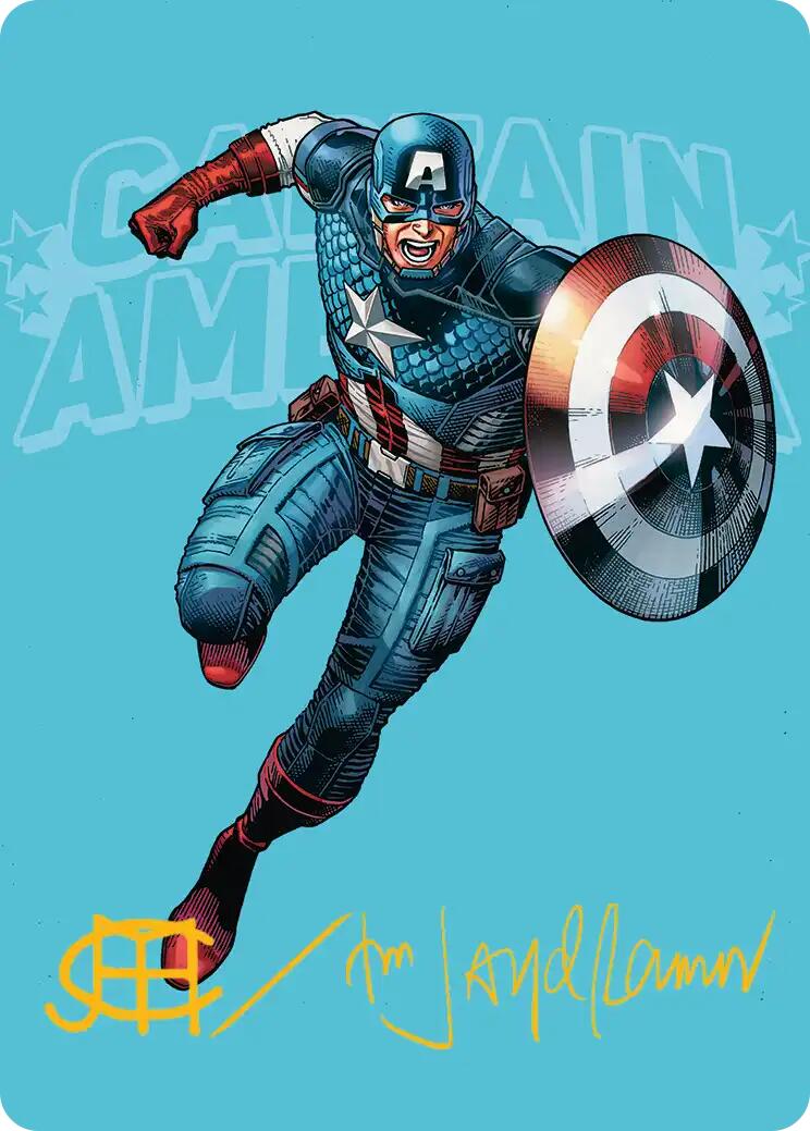 Captain America, Super-Soldier Art Card (Gold-Stamped Signature) [Marvel Super Heroes Art Series] | Exor Games New Glasgow