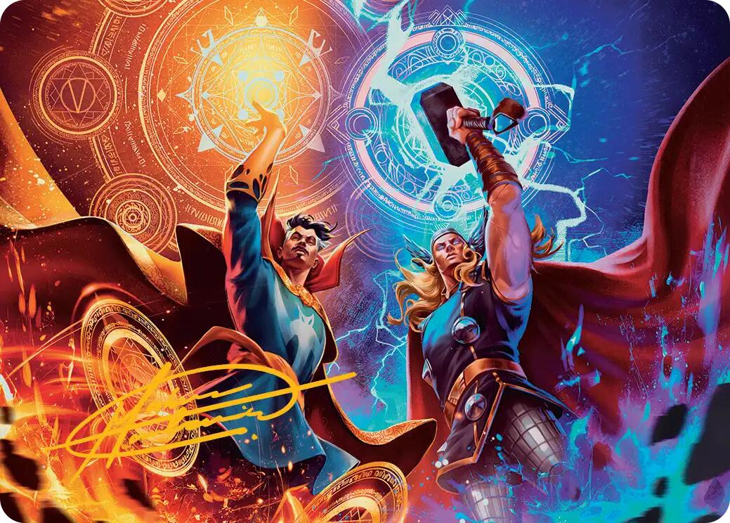 We Say Thee Nay! Art Card (Gold-Stamped Signature) [Marvel Super Heroes Art Series] | Exor Games New Glasgow