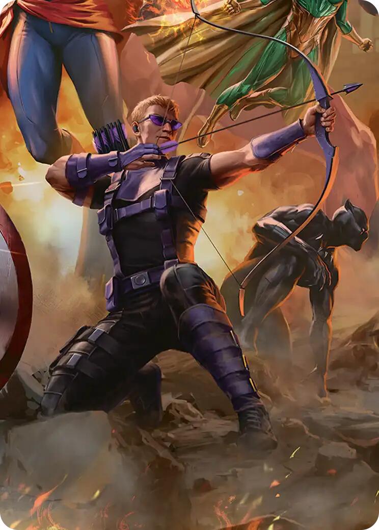 Hawkeye, Trick Shot Art Card [Marvel Super Heroes Art Series] | Exor Games New Glasgow