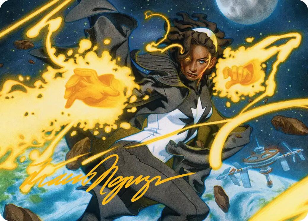 Photon, Mighty Marvel Art Card (Gold-Stamped Signature) [Marvel Super Heroes Art Series] | Exor Games New Glasgow