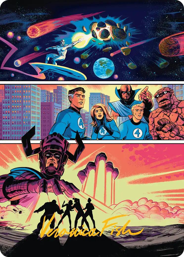 The Coming of Galactus Art Card (Gold-Stamped Signature) [Marvel Super Heroes Art Series] | Exor Games New Glasgow