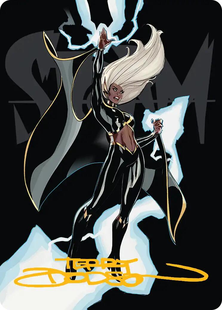 Storm, Windrider Art Card (Gold-Stamped Signature) [Marvel Super Heroes Art Series] | Exor Games New Glasgow