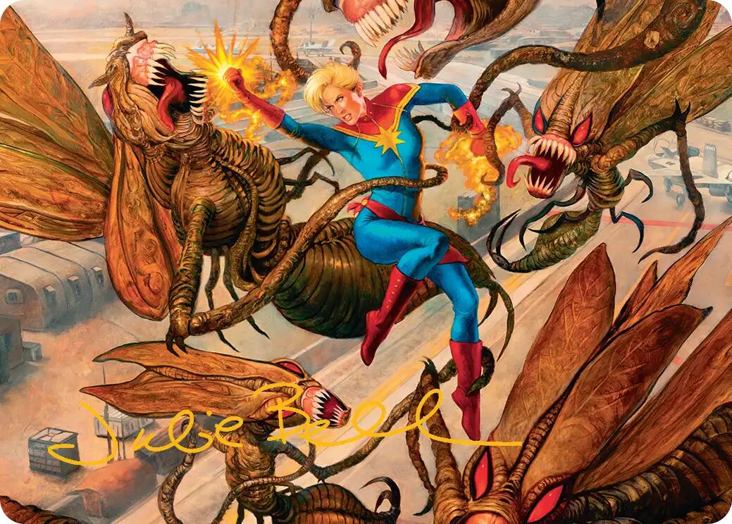 Captain Marvel, Apex Avenger Art Card (Gold-Stamped Signature) [Marvel Super Heroes Art Series] | Exor Games New Glasgow