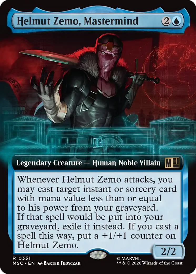 Helmut Zemo, Mastermind (Extended Art) [Marvel Super Heroes Commander] | Exor Games New Glasgow