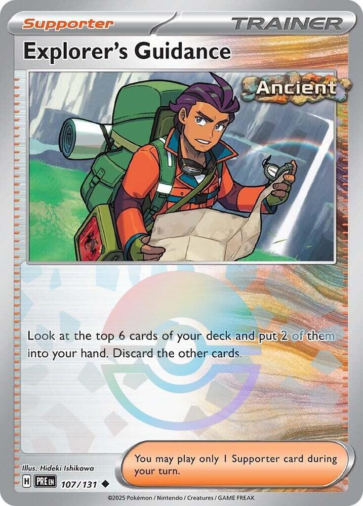 Explorer's Guidance (107/131) (Poke Ball Pattern) [Scarlet & Violet: Prismatic Evolutions] | Exor Games New Glasgow