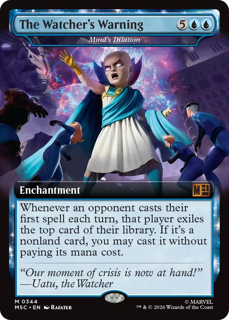 The Watcher's Warning - Mind's Dilation (Extended Art) [Marvel Super Heroes Commander] | Exor Games New Glasgow