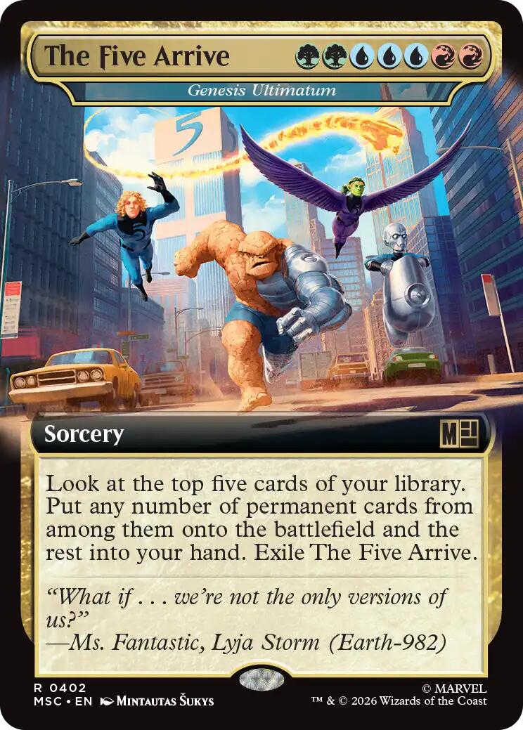 The Five Arrive - Genesis Ultimatum (Extended Art) [Marvel Super Heroes Commander] | Exor Games New Glasgow