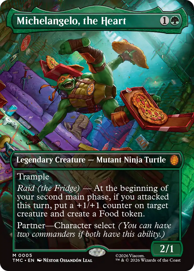Michelangelo, the Heart (Borderless) [Teenage Mutant Ninja Turtles Commander] | Exor Games New Glasgow