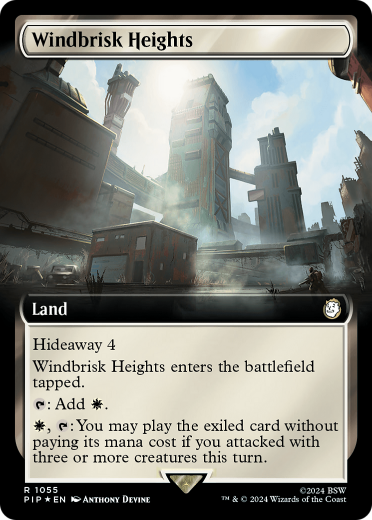 Windbrisk Heights (Extended Art) (Surge Foil) [Fallout] | Exor Games New Glasgow