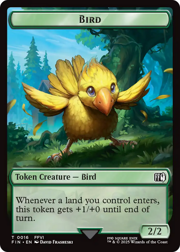 Hero (0007) // Bird (0016) Double-Sided Token [FINAL FANTASY Tokens] | Exor Games New Glasgow