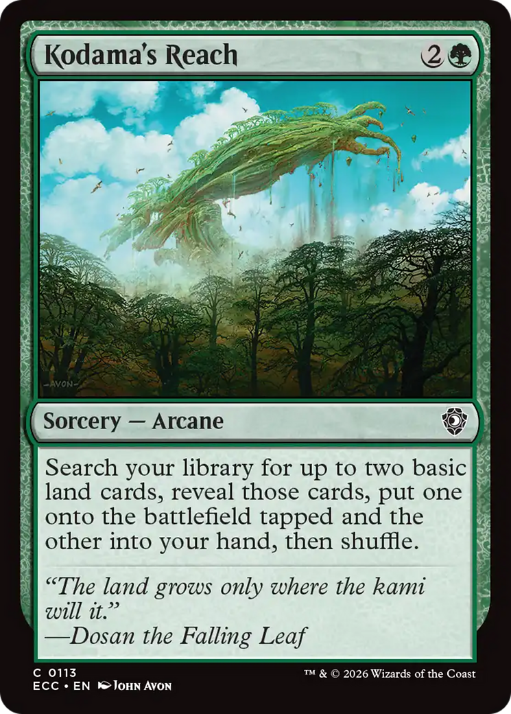 Kodama's Reach [Lorwyn Eclipsed Commander] | Exor Games New Glasgow