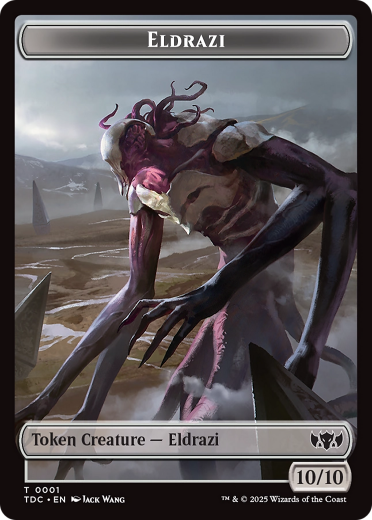 Eldrazi // Citizen Double-Sided Token [Tarkir: Dragonstorm Commander Tokens] | Exor Games New Glasgow