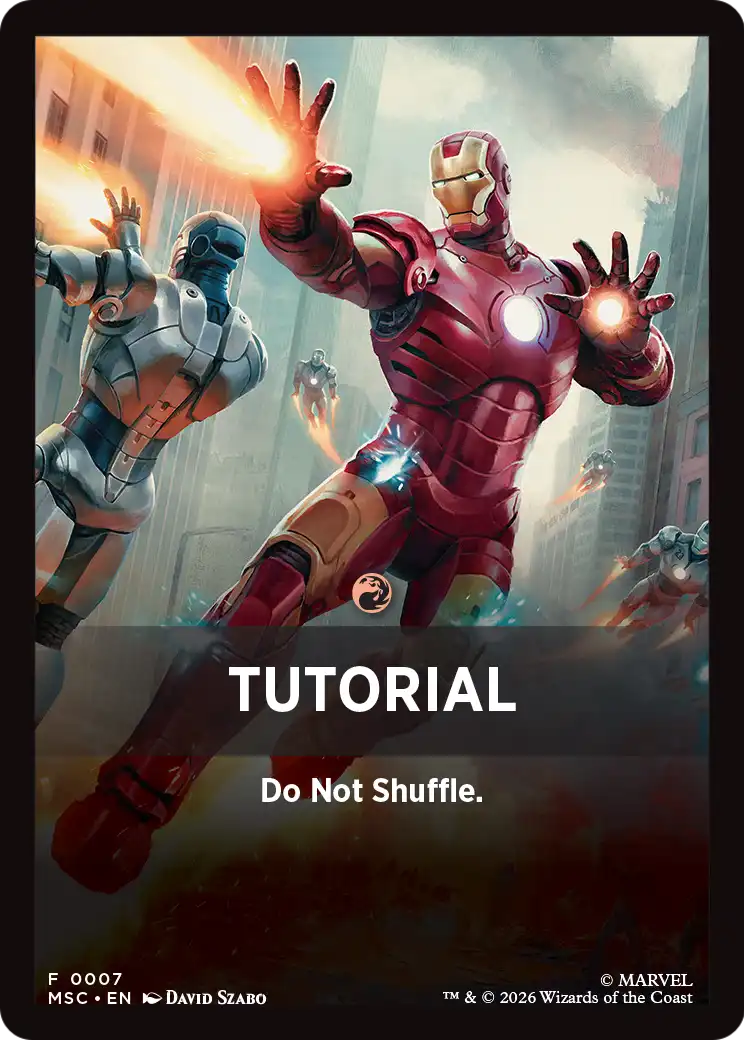 Tutorial Theme Card (0007) [Marvel Super Heroes Commander] | Exor Games New Glasgow