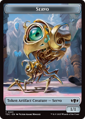Servo // Warrior Double-Sided Token [Tarkir: Dragonstorm Commander Tokens] | Exor Games New Glasgow