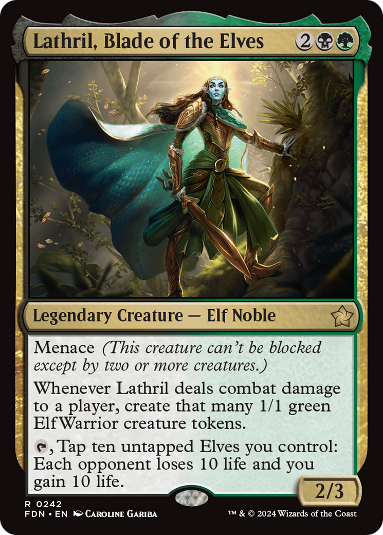 Lathril, Blade of the Elves [Foundations] | Exor Games New Glasgow