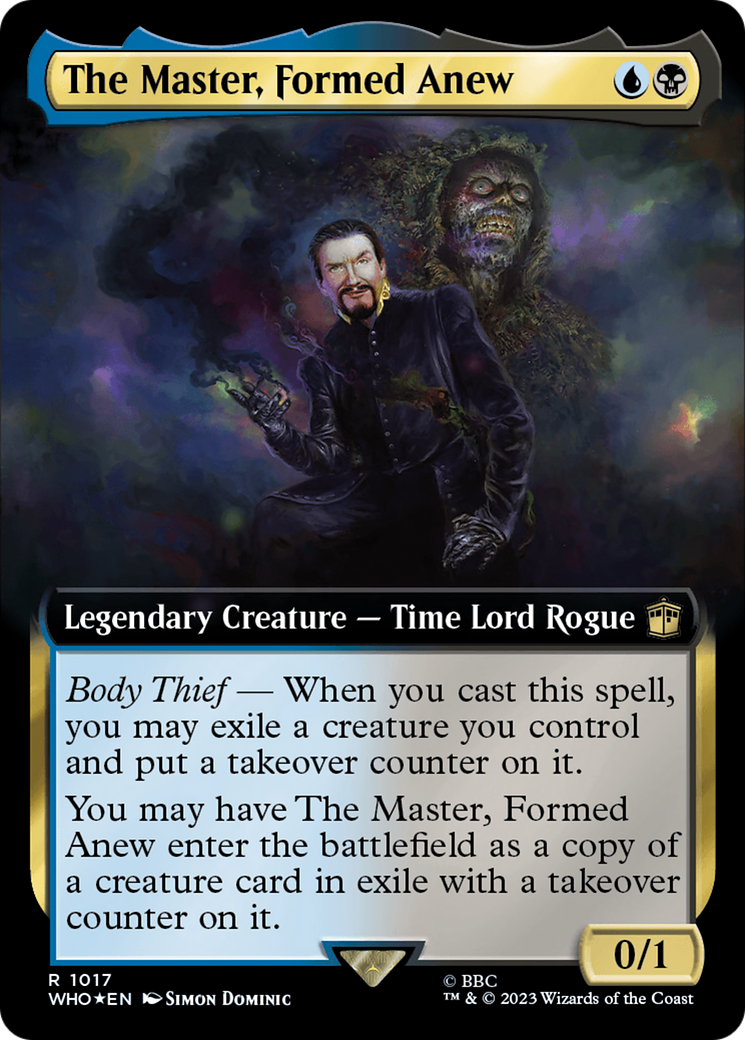 The Master, Formed Anew (Extended Art) (Surge Foil) [Doctor Who] | Exor Games New Glasgow