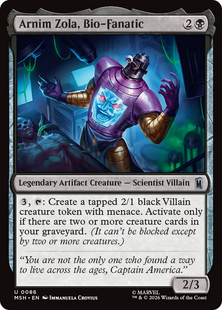 Arnim Zola, Bio-Fanatic [Marvel Super Heroes] | Exor Games New Glasgow
