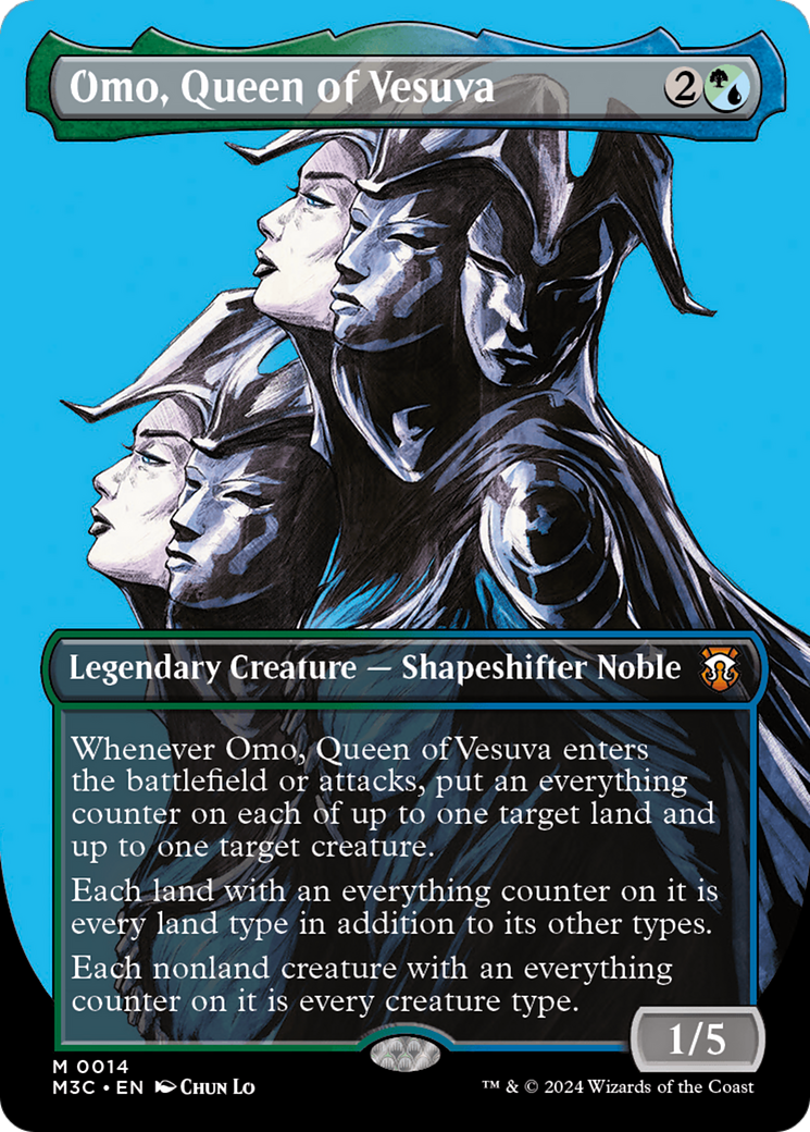 Omo, Queen of Vesuva (Borderless) [Modern Horizons 3 Commander] | Exor Games New Glasgow